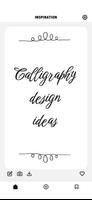 Ideias de design de caligrafia Cartaz