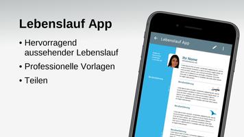 Lebenslauf App Plakat