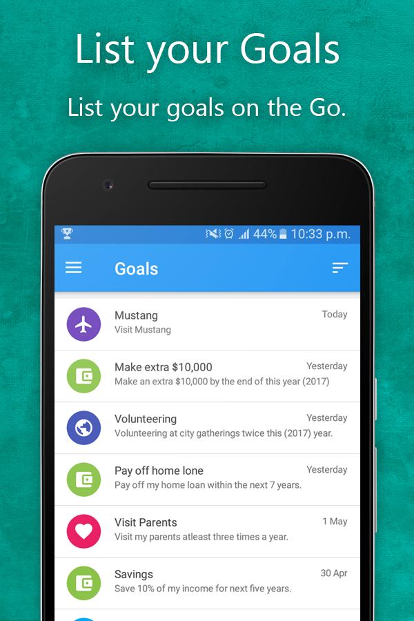 Lifetime Goals fÃ¼r Android - APK herunterladen - 