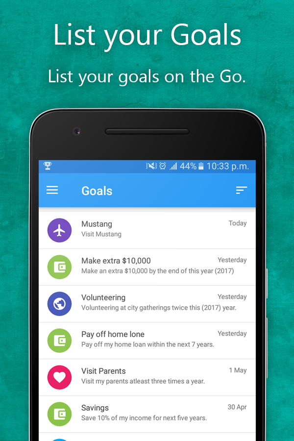 Lifetime Goals fÃ¼r Android - APK herunterladen - 