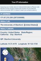 Informations en ligne IP capture d'écran 3