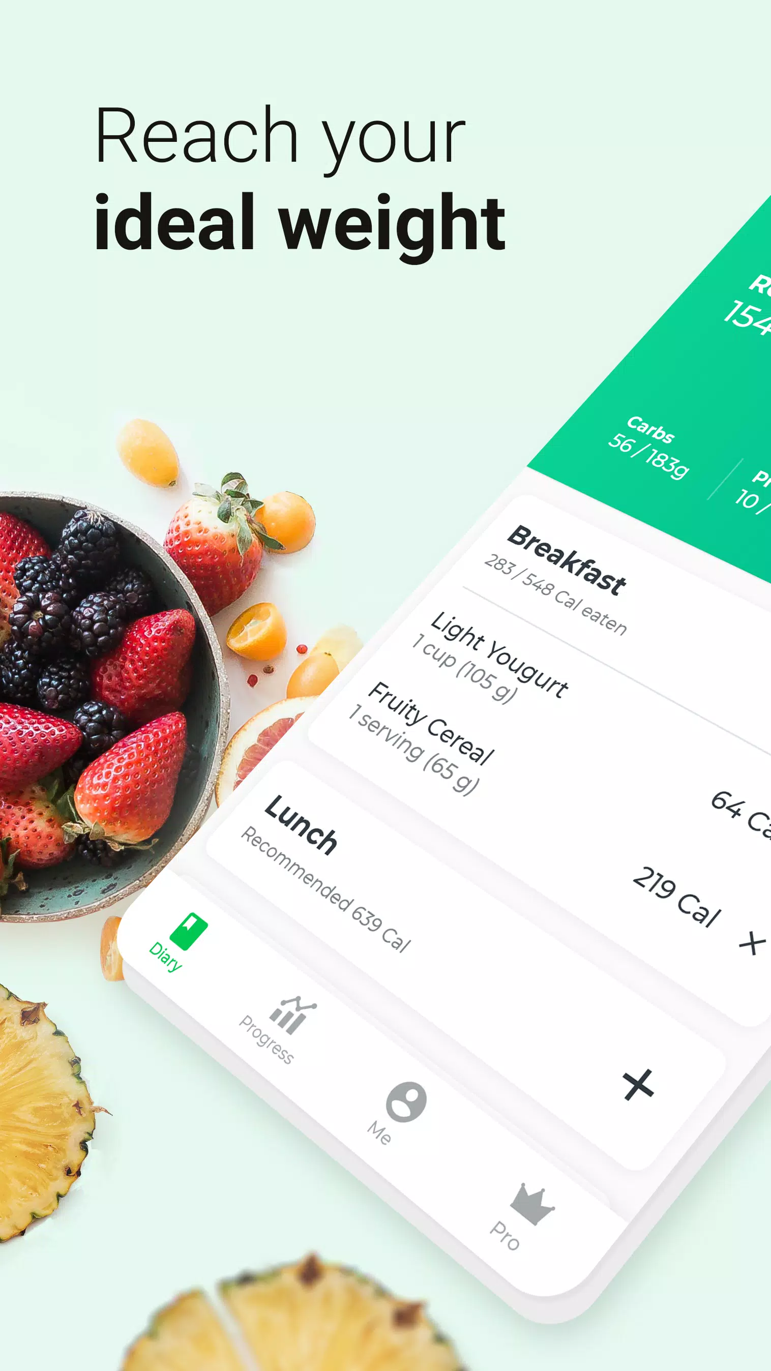 Скачать Calorie Counter & Food Tracker APK Для Android