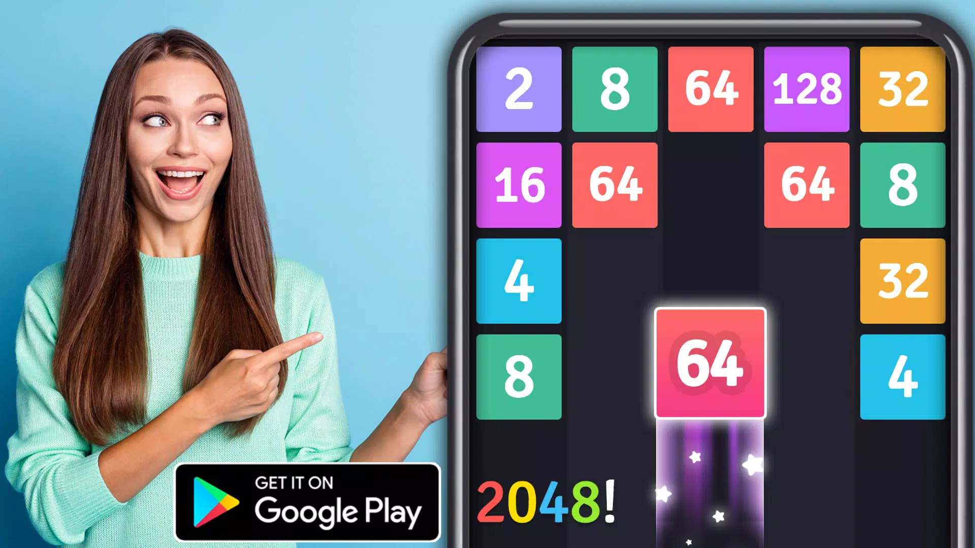 Queda de número de jogo: Tetris encontra 2048