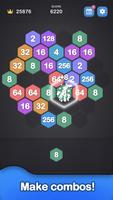 2048 Hexagon-Number Merge Game capture d'écran 1