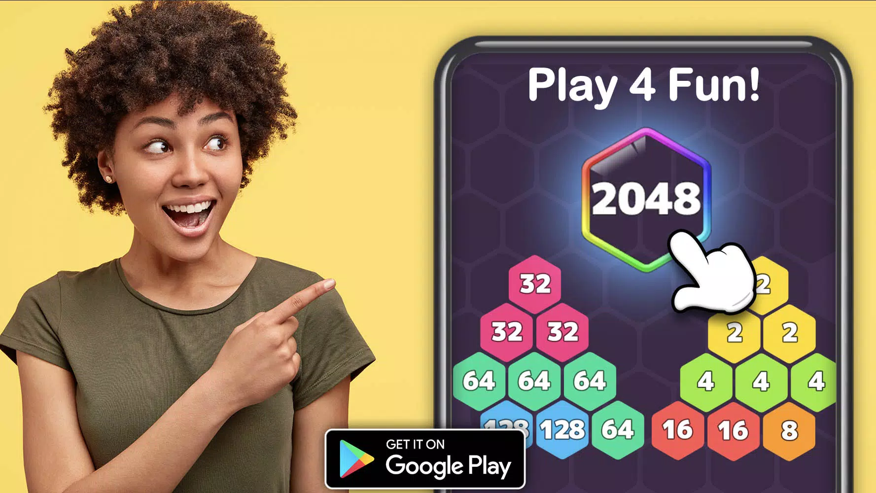 Play 2048 Hexa Merge Block  Free Online Games. KidzSearch.com