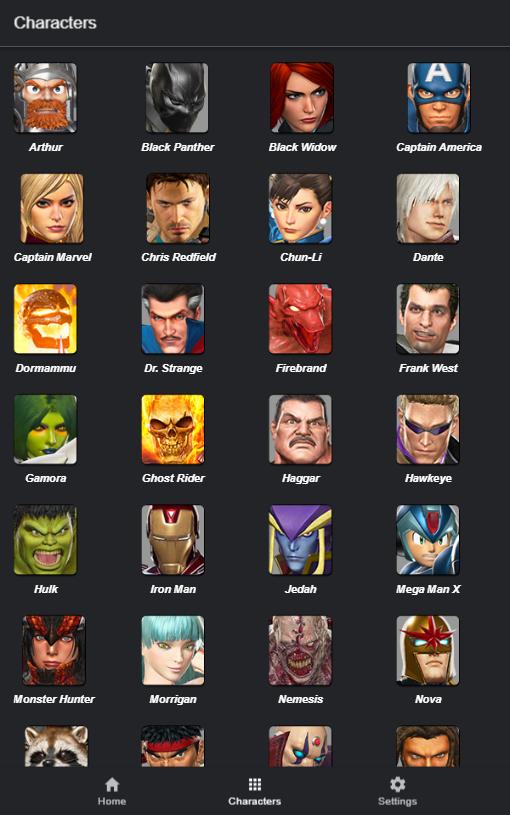 Moves Guide For Marvel Vs Capcom Infinite For Android Apk Download - dante marvel vs capcom 3 roblox