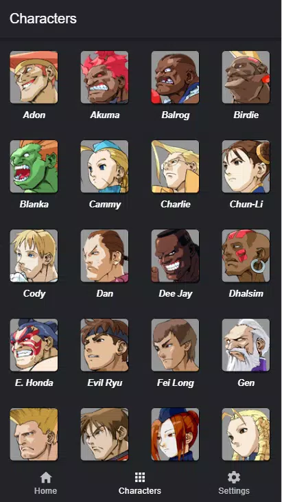 Street Fighter Alpha 3 - Gen Move List 