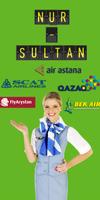 Online timetable Airport Astan ポスター