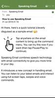 Speaking Email Screenshot 2