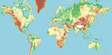 World Topo Map