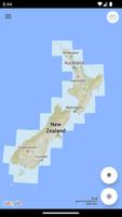 New Zealand (NZ) Topo Map Affiche
