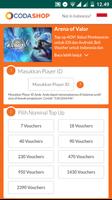 Coda Shop - Topup Voucher Game Indo Cartaz