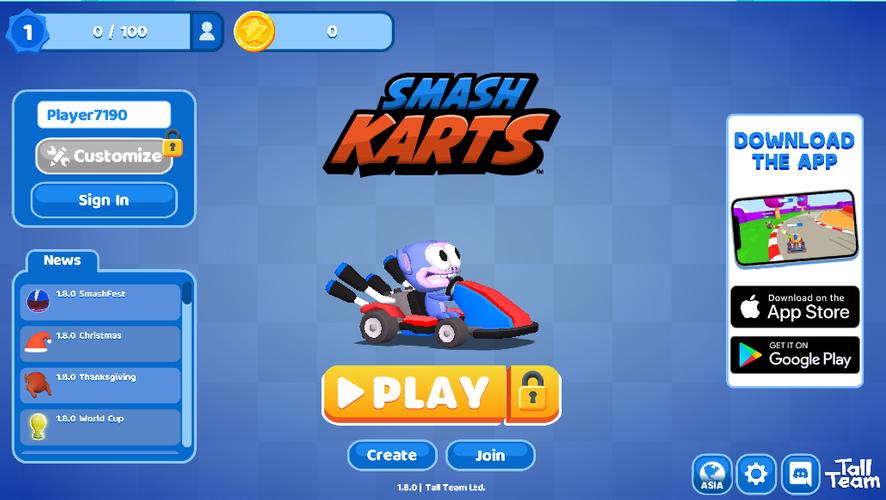 smashkarts You can play our game on IOS Android and Poki! Have fun Sm