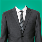 Smart Men Suit Photo Montage Zeichen