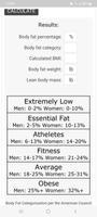 Body Fat Calculator Screenshot 1