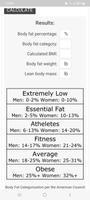 Body Fat Calculator screenshot 1