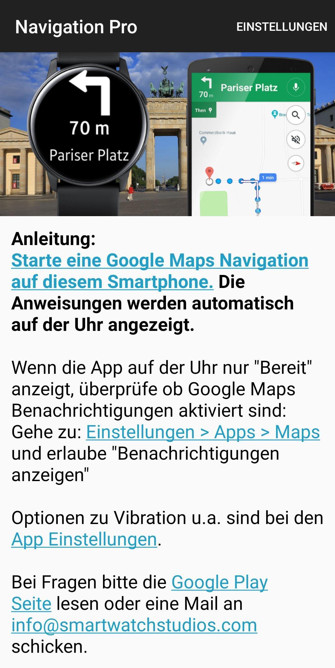 navigation pro google maps navi on samsung watch
