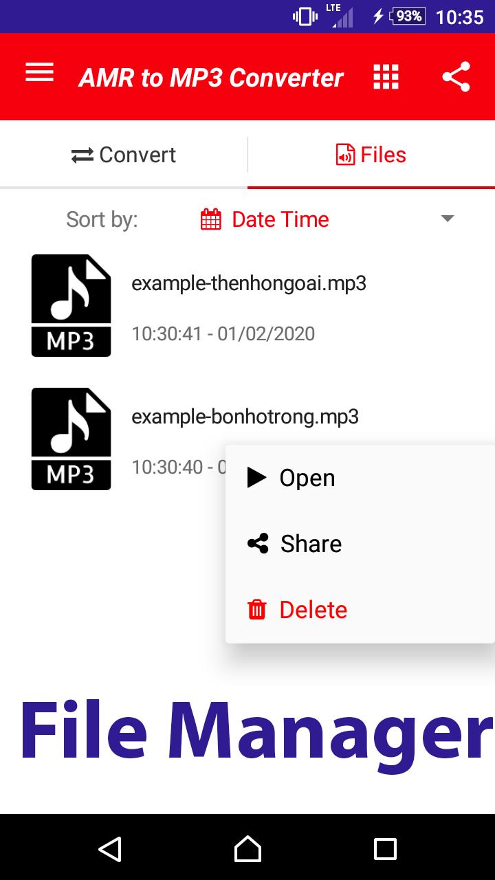 AMR to MP3 Converter for Android - APK Download