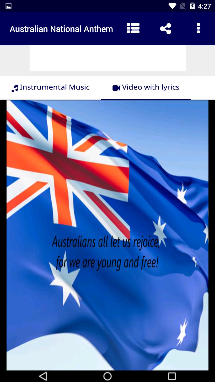 Australian Anthem Advance Australia Fair for - APK