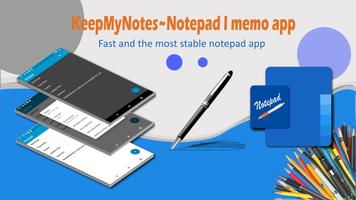 KeepMyNotes~Notepad I memo app Poster