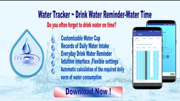 Water World-Drink Water Reminder & Water Tracker💧 الملصق