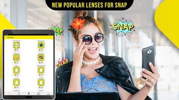 Lente filtra vir Snapchat - Grátis Lense, AppLock imagem de tela 3