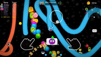 Yılan Oyunu: Worms Zone Ekran Görüntüsü 1
