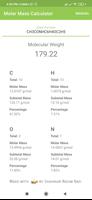 Molar Mass Calculator تصوير الشاشة 2