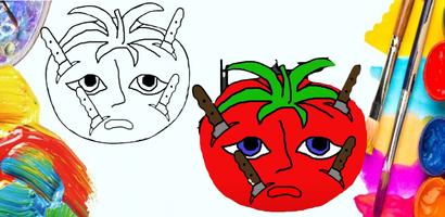 Mr Tomatoes Coloring Book Affiche