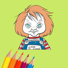 Livre de coloriage Chucky icône