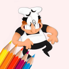 Peppino Pizza Tower Coloring icon