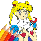 Sailor Moon Coloring Book icône