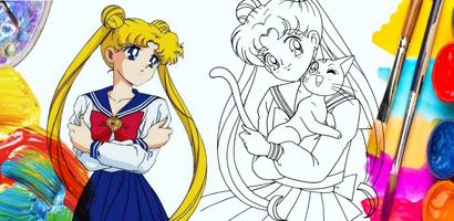 Sailor Moon Coloring Book capture d'écran 1