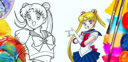 Sailor Moon Coloring Book capture d'écran 2