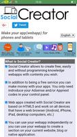 Social Creator : Make web app  capture d'écran 3