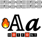 Font keyboard with autocorrect icon