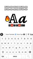 Font keyboard with autocorrect постер