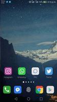 Theme for Huawei Honor 9 Black captura de pantalla 1