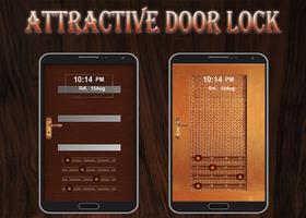 Écran de verrouillage de porte attrayant Affiche