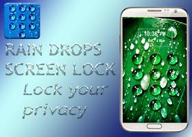 Rain Drops Screen lock Poster