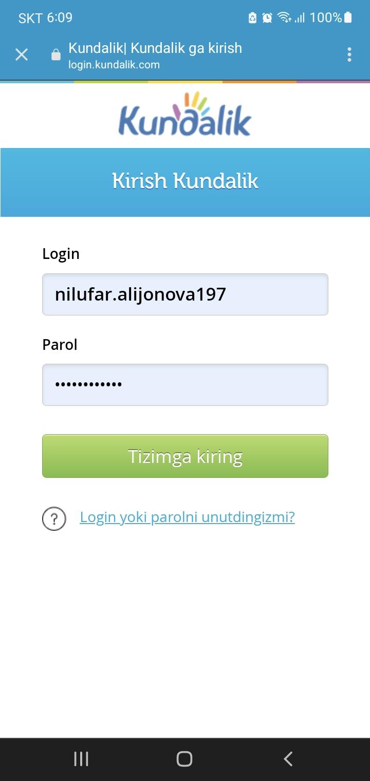 E maktab kundalik com login parol