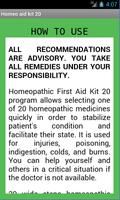 Homeopathic aid kit 20 syot layar 2