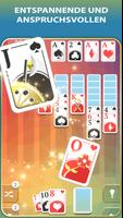 Solitär Spiel auf Deutsch Plakat