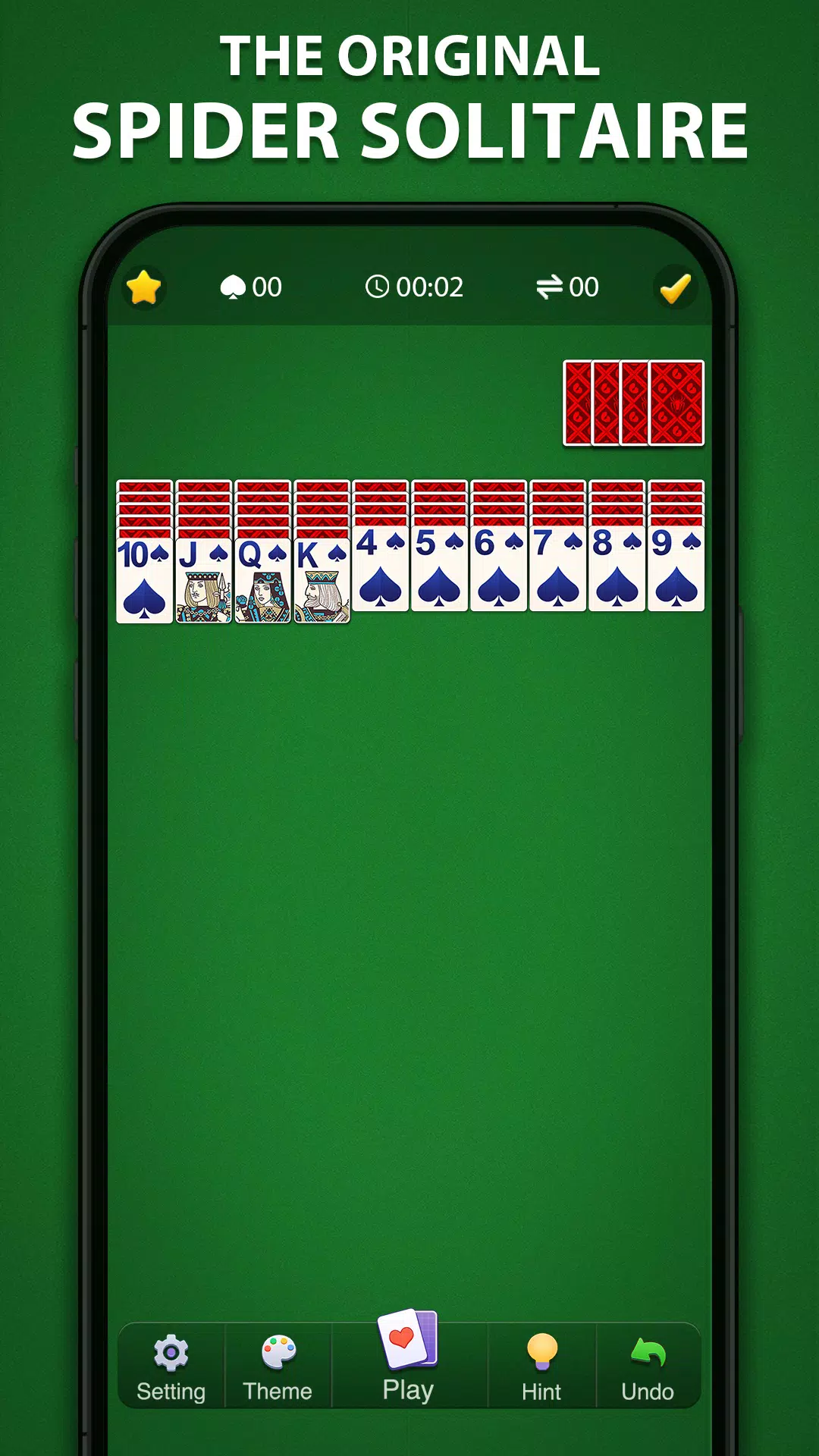 Spider Solitaire: free online card game, play full-screen without download