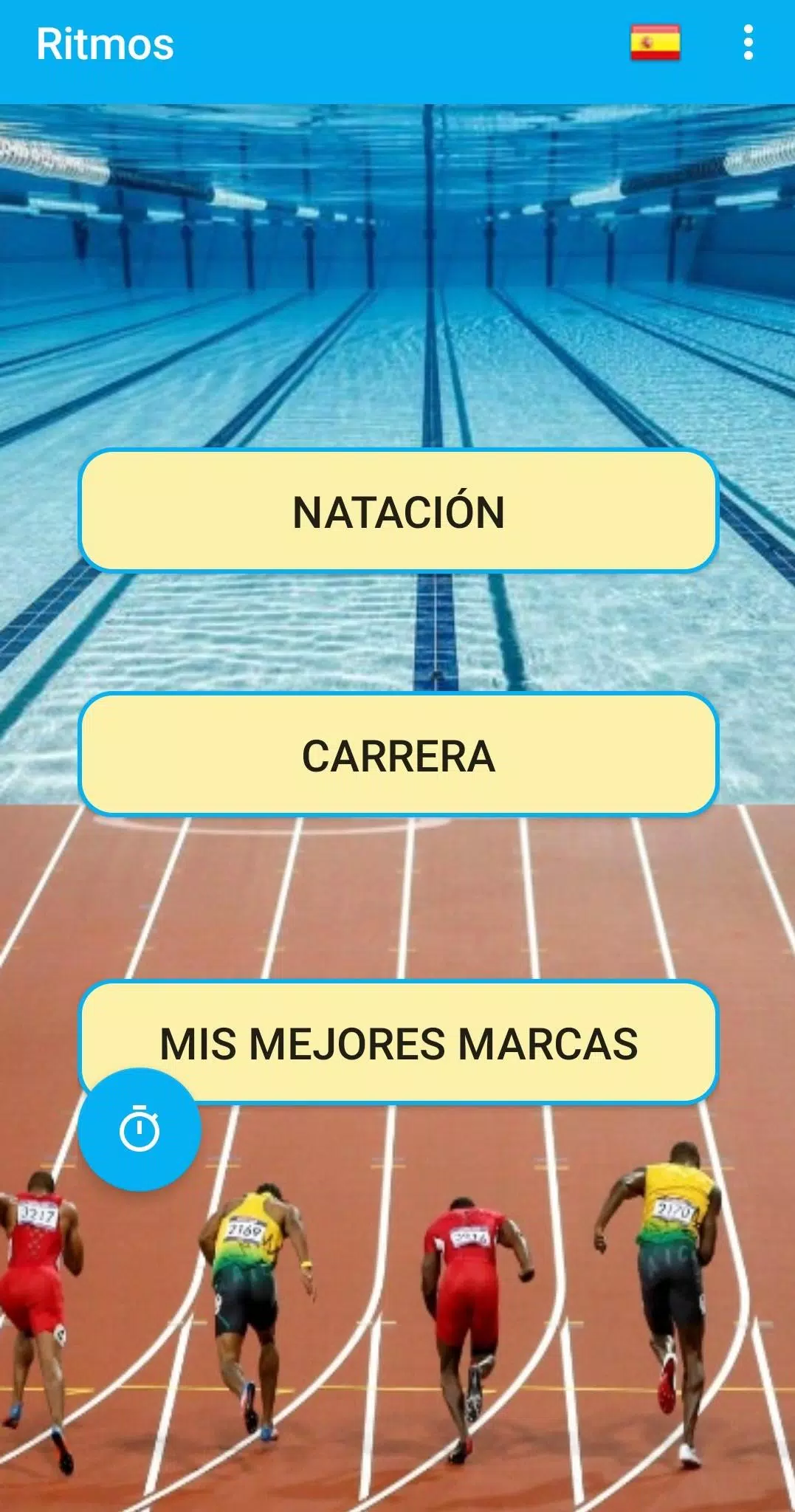 Calculadora de ritmos de natación y atletismo APK für Android herunterladen