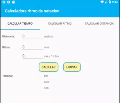Calculadora de ritmos de atletismo y natación APK do pobrania na Androida