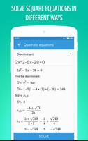 برنامه‌نما Math Equation Solver عکس از صفحه