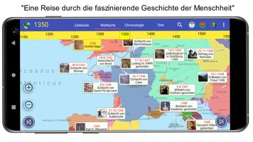 Weltgeschichte Atlas Plakat