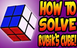 Résolvez le cube de Rubik. Didacticiel Rubik Affiche