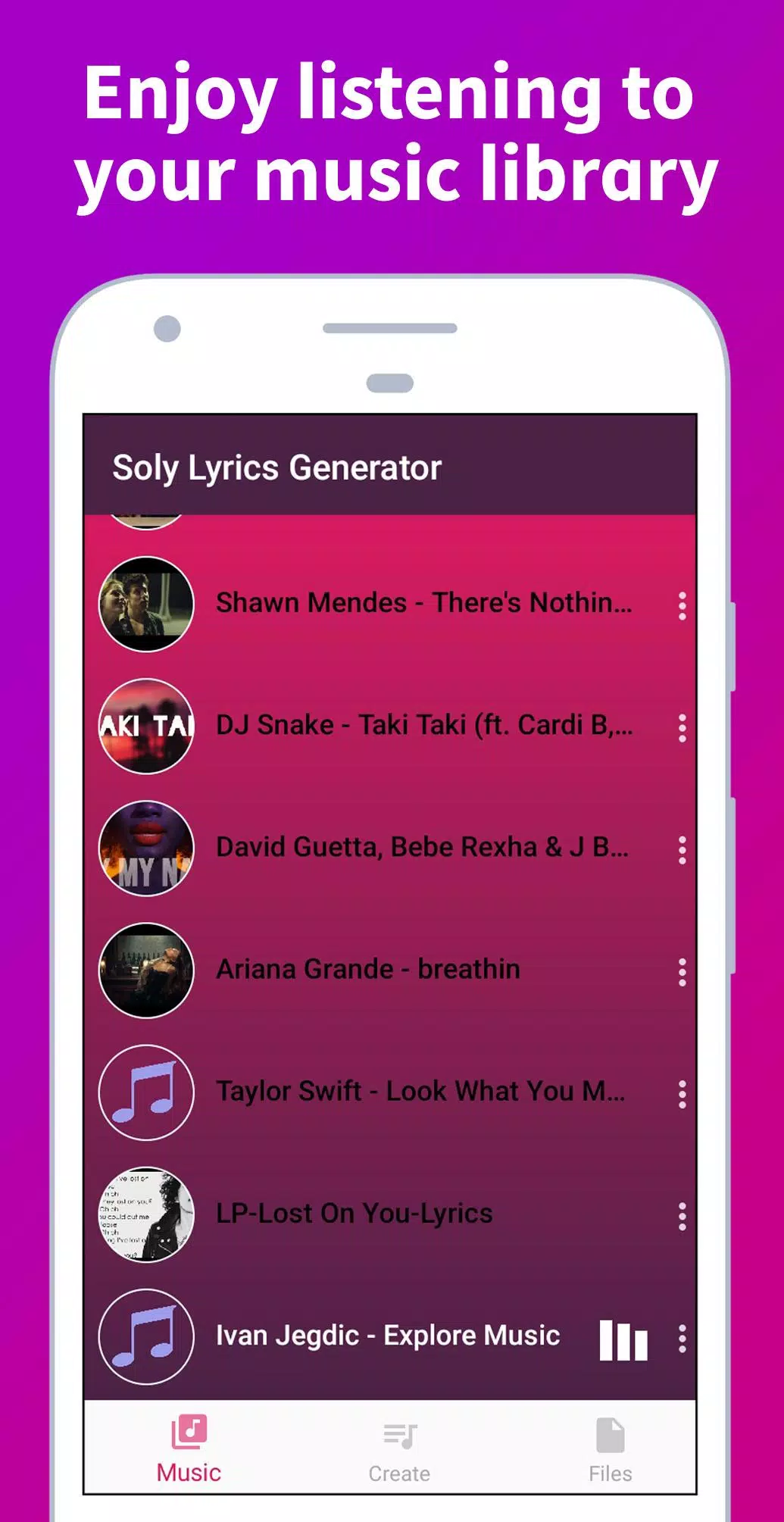 Soly – Generatore di testi, LRC Editor, LRC Player for Android - APK  Download